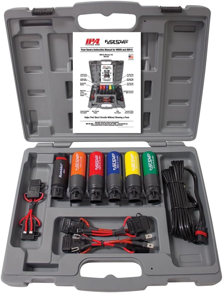 Innovative Products of America (8016) Fuse Saver Master Kit Circuit Tester, Includes 5, 10, 15, 20 and 30 Amp Breaker Handles