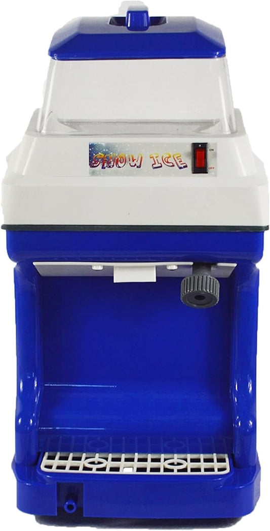 Commercial Fully Automatic Electric Ice Shaver Ice Tube Crusher with Cover and Stainless Steel Blade 110V 80kg/h 1400R/min Type 2