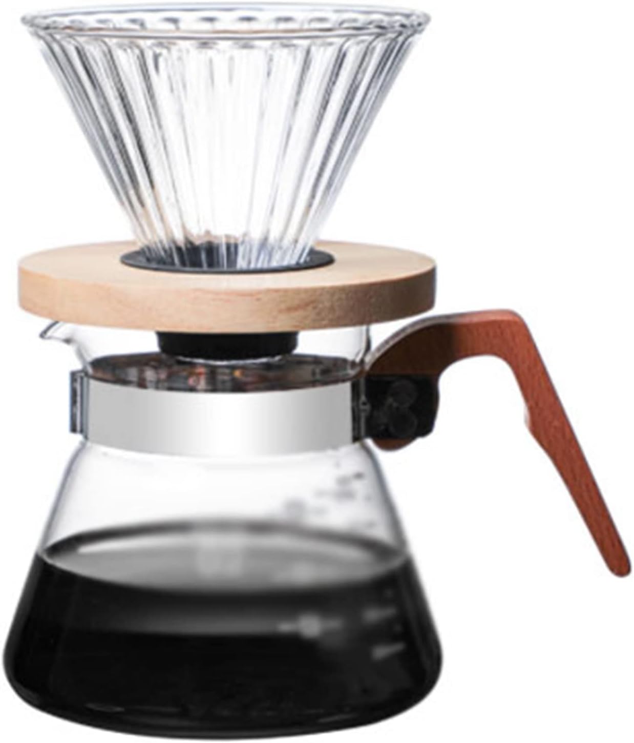 Coffee Kettle stovetop Coffee Pot, Coffee Set, Coffee Filter Cup, Thickened Glass Filter, Coffee Pot