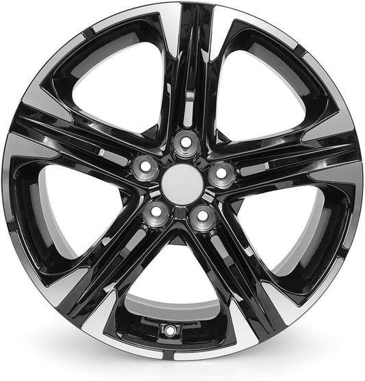 YeulionCraft New 18-Inch Bright Black Silver Wheels 18x7.5 Alloy Rims for Kia K5 2021 2022 2023 Rims OEM Design Replacement