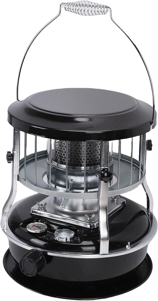 Denash Portable Kerosene Heater, 2600W 9000BTU Adjustable Height Indoor Outdoor Space Heater with 4.6L Capacity for Camping, Emergency Use