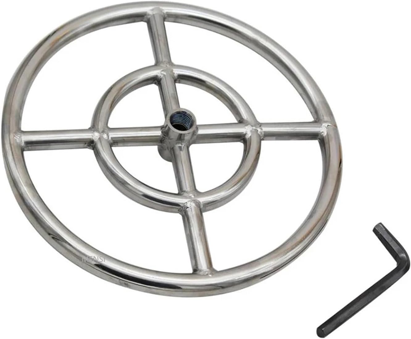 Propane and Natural Gas Fireplace Fire Pit 12 Inches 304 Stainless Steel Propane Fire Pit Ring Burner stability