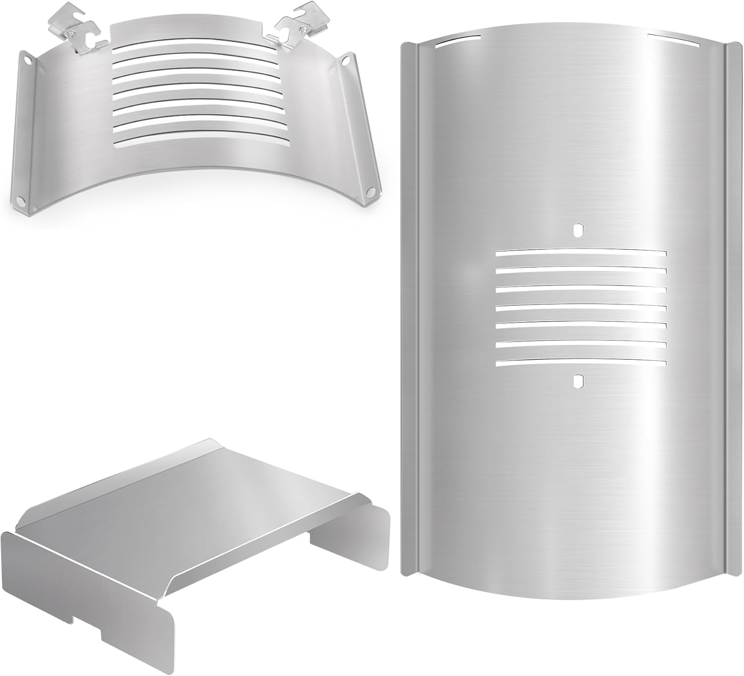 CANDANA Flame Broiler Kit for Pit Boss 850 820 Series Heat Deflector Baffle Diffuser Pitboss Pellet Grill Replacement Parts Slide Cover Bottom PB850 Smoker Accessories