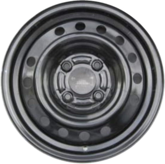 15" 15x6" Reconditioned OEM Black Steel Wheel Rim for 2009-2014 Nissan Cube | 62530