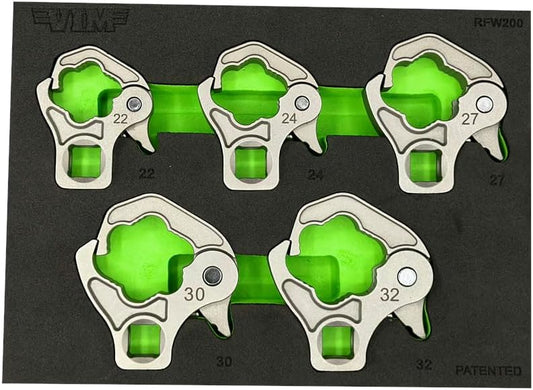 VIM 5 PC. 1/2'' DR. LARGE RATCHETING FLARE NUT WRENCH SET