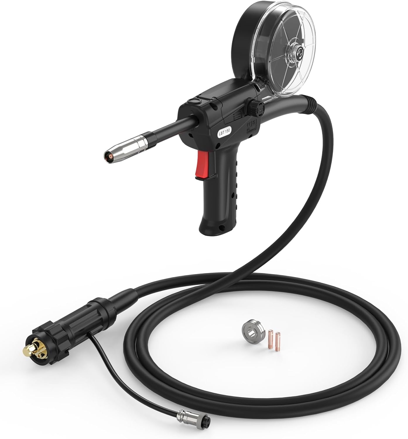 TOOLIOM Spool Gun 150A Aluminum MIG Welding Euro Connection for TOOLIOM TL-200M&TL-250M