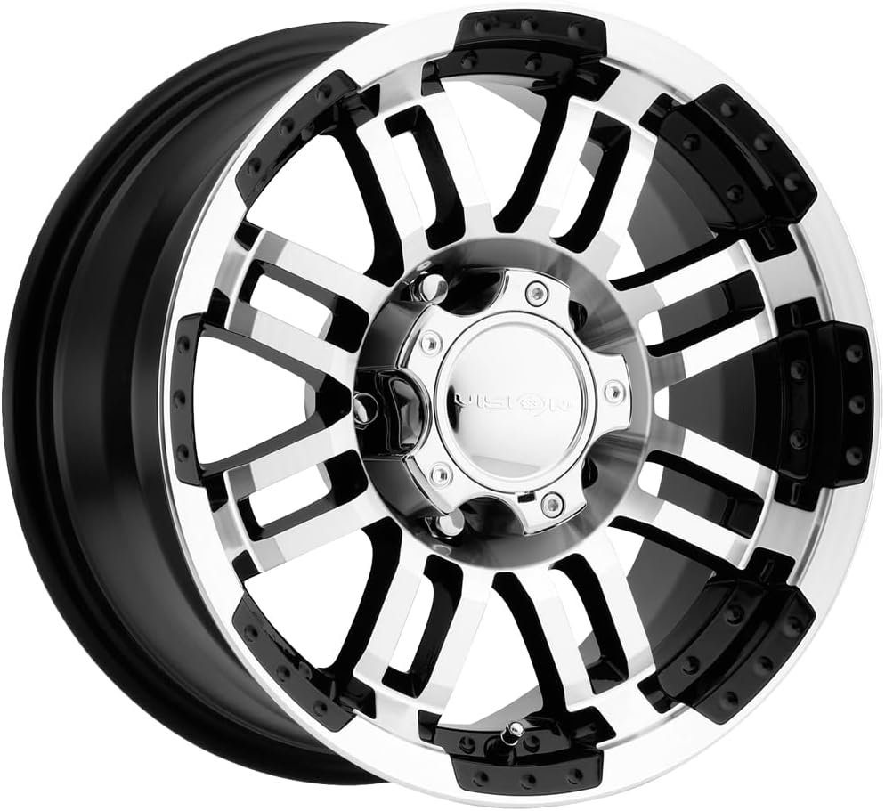 Vision Warrior 375 Gloss Black Machined Face Wheel (16x8"/5x135mm)