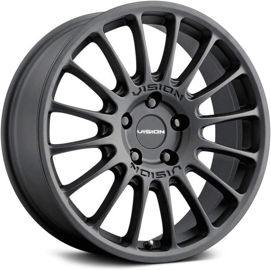 Vision 477 Monaco 15x7 5x4.5" +15mm Satin Black Wheel Rim 15" Inch