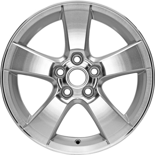 New Wheel 16x6.5 inch Rim For 2011-2014 Chevrolet Cruze Machined Face with Painted Silver Pockets 5 x 105 mm5 Spoke