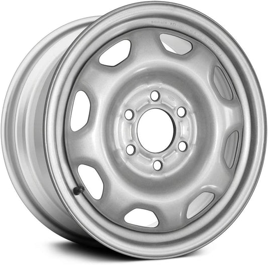 Part Synergy Replacement for 8-Slot Silver 17x7.5 Steel Factory Wheel for Ford F-150 2015-2020 Steel