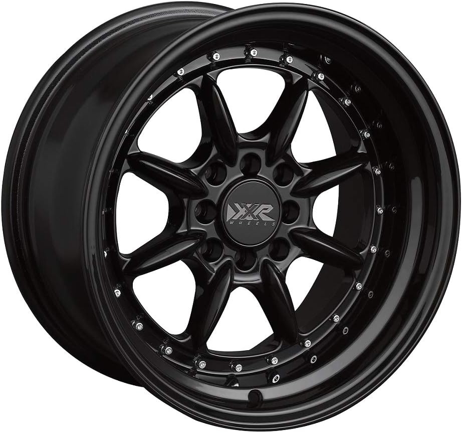 XXR WHEELS 002.5 Rim 15X8 4X100/4X114.3 Offset 0 Black (Quantity of 1)