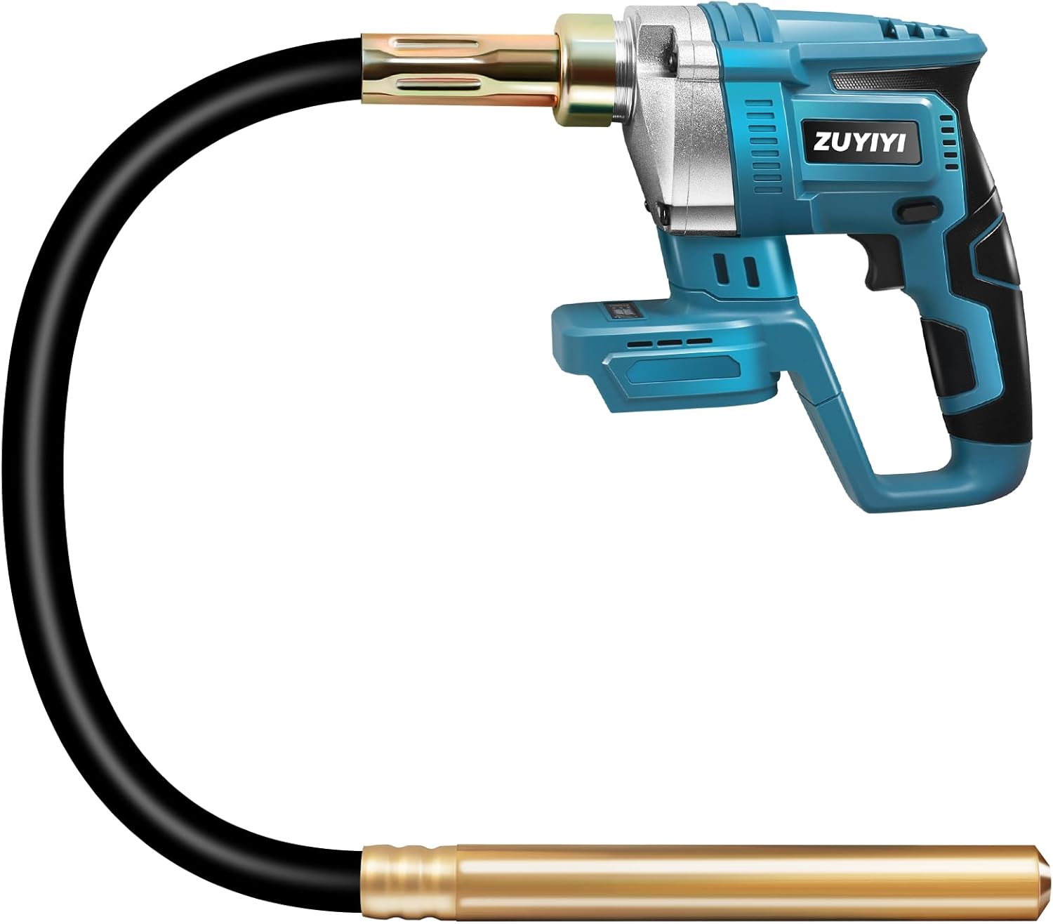 Cordless Concrete Vibrator for Makita 18V Battery, 600W 6000RPM Handheld Concrete Vibrator, 3.9ft Shaft Rod, Handheld Power Cement Vibrating Tool for Remove Bubble Mix Concrete(Bare Tool)