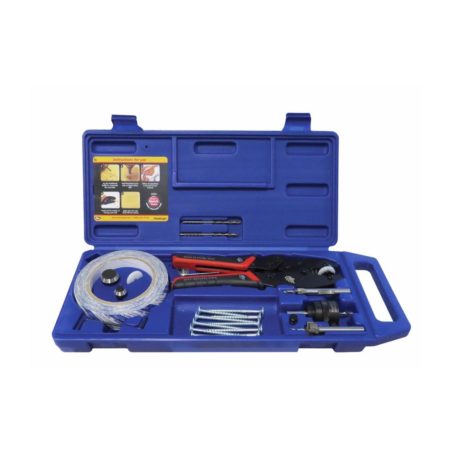 FastCap Custom Color Punch Kit Pro with FlushMount Drill Bit System, Powerhead Screws and Hole Punch Tool - Perfect for Professional Contractors and Technicians - 80898