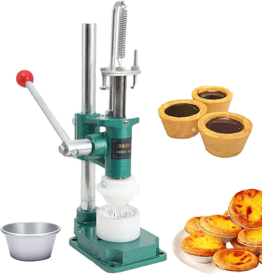 Egg Tart Pressing Machine,16 Types of Molds Manual Egg Tart Shell Making Machine, Commercial Egg Tart Molds Custard Tart Shell Mold, Hand Press Making Egg Tart Skin Tool for Home Use,Cake Shop SN6200