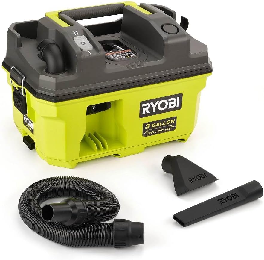 RYOBI 18V ONE+ Link 3 Gallon Wet/Dry Shop Vacuum (Bare Tool), Green