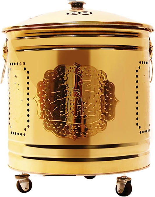 Smokeless Burn Barrel for Outside - Stainless Steel Incineration Barrel for Paper, Leaf, Trash - Outdoor Fire Pit for Garden