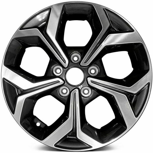 New 16 inch Wheel Replacement Painted Grey Pockets Compatible with Forte (Size: 16x6.5 / Bolt Pattern 5x114.3 / Offset 50 / Hub Bore 67.1 /) ALY74779U30N