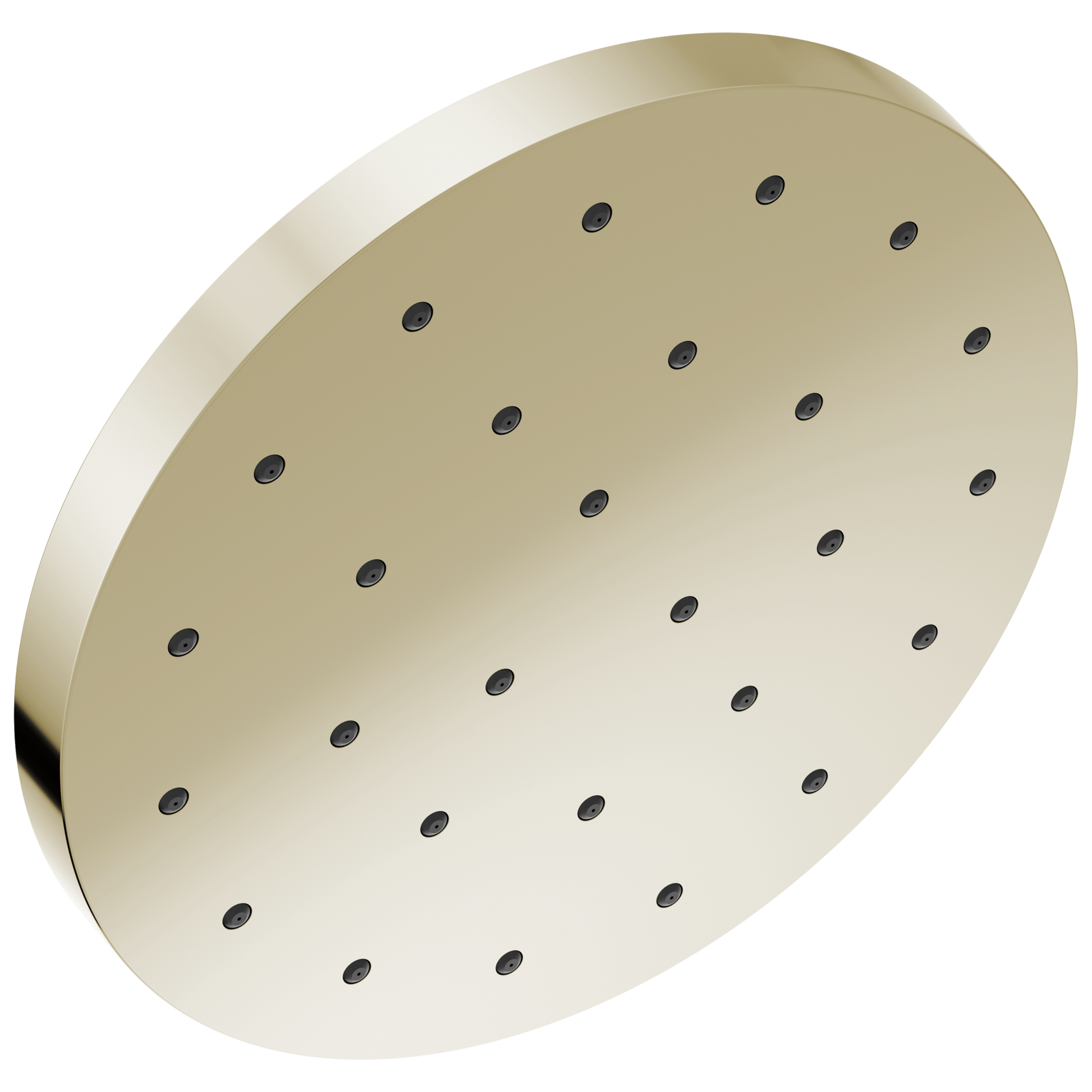 Delta Universal Showering Components 1.0 -Spray Lumicoat Polished Nickel 12-in Round Fixed High Pressure Shower Head 1.75 GPM