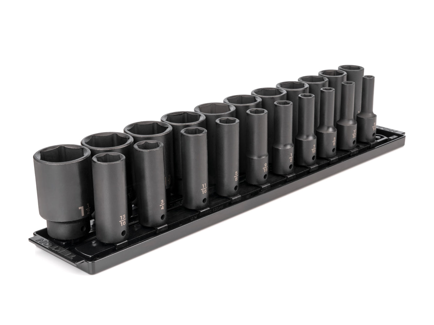 TEKTON 21-Piece Standard (SAE) 1/2-in Drive Set 6-point Impact Socket Set SID92103