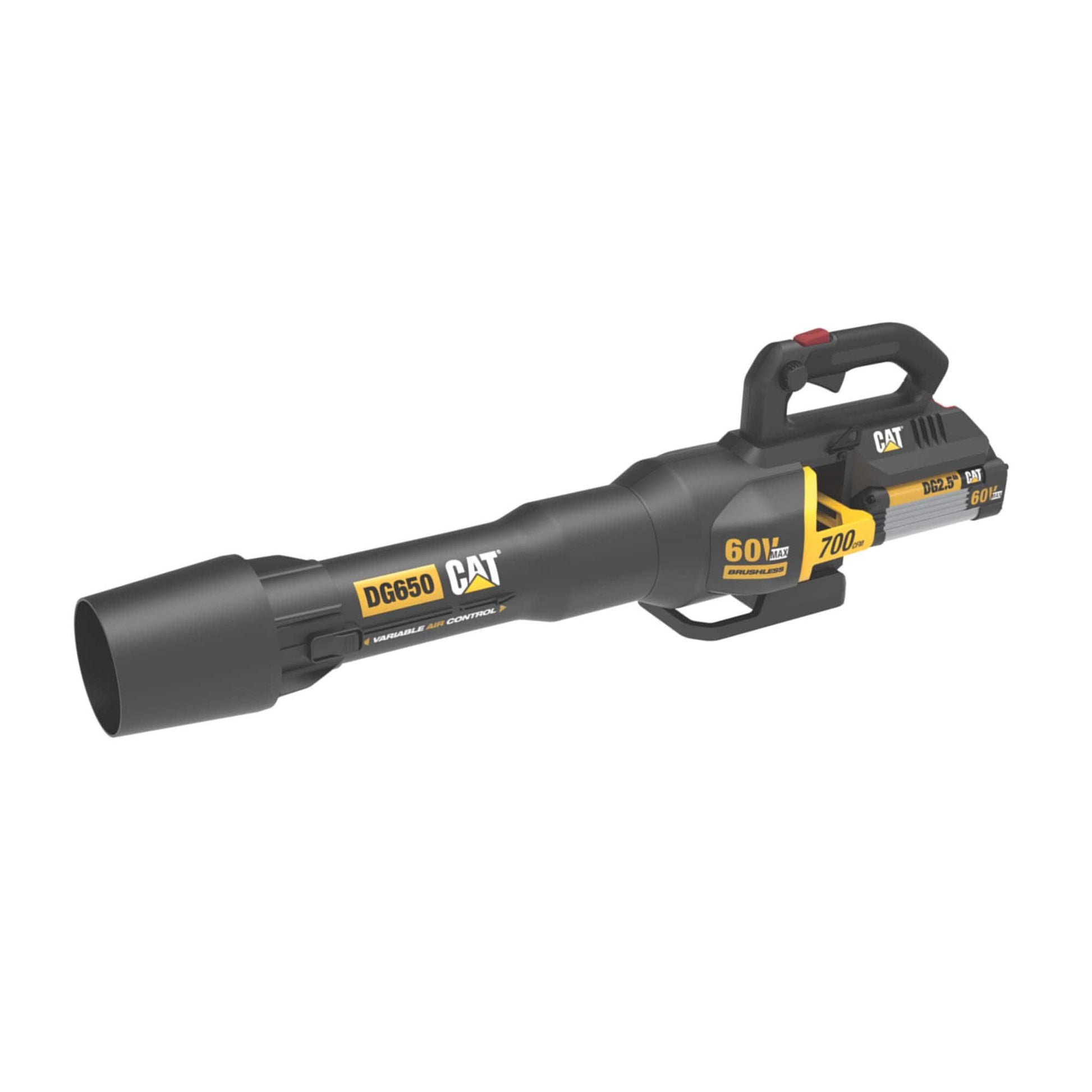 CAT 60-volt Max 700-CFM 135-MPH Battery Handheld Leaf Blower 2.5 Ah (Battery and Charger Included) DG650