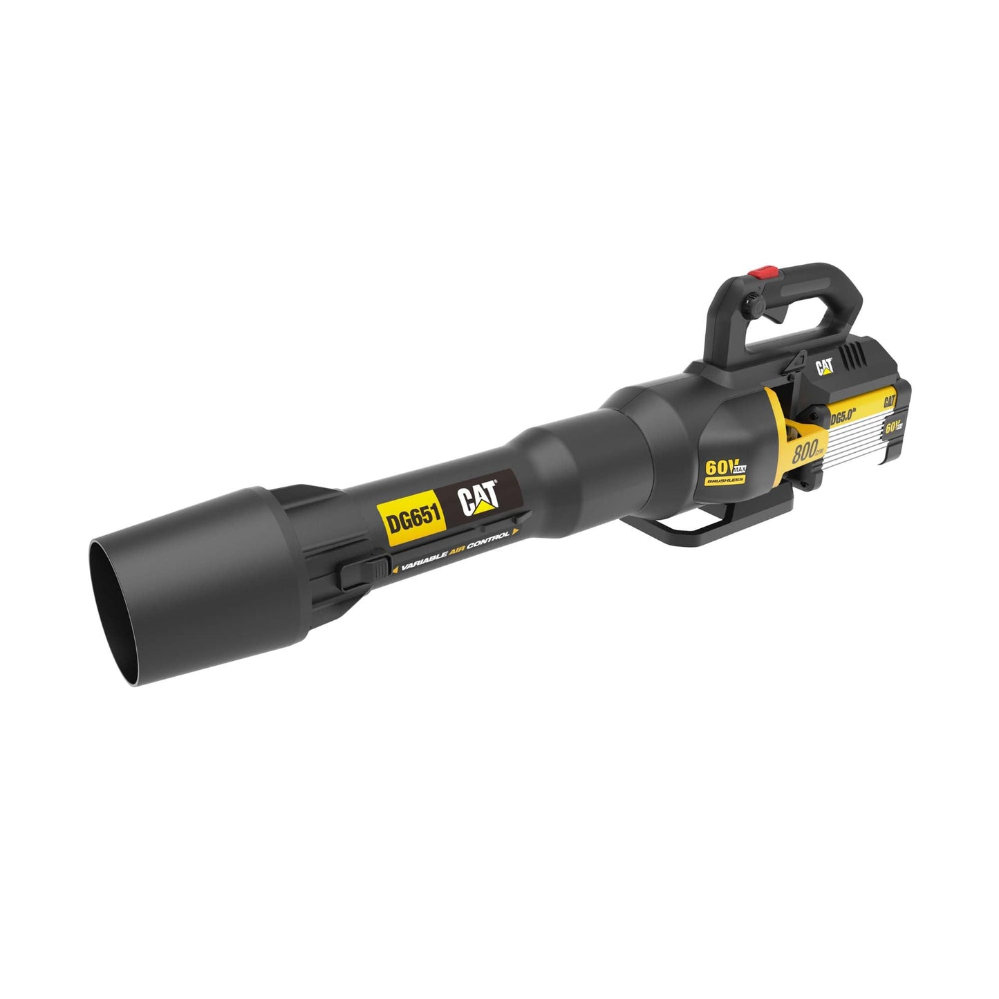 CAT 60-volt Max 800-CFM 175-MPH Battery Handheld Leaf Blower 5 Ah (Battery and Charger Included) DG651