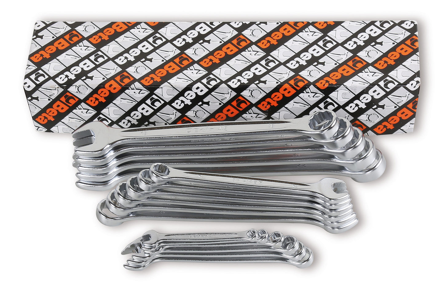 Beta 17-Piece Set 12-point Metric Offset Combination Wrench 421065