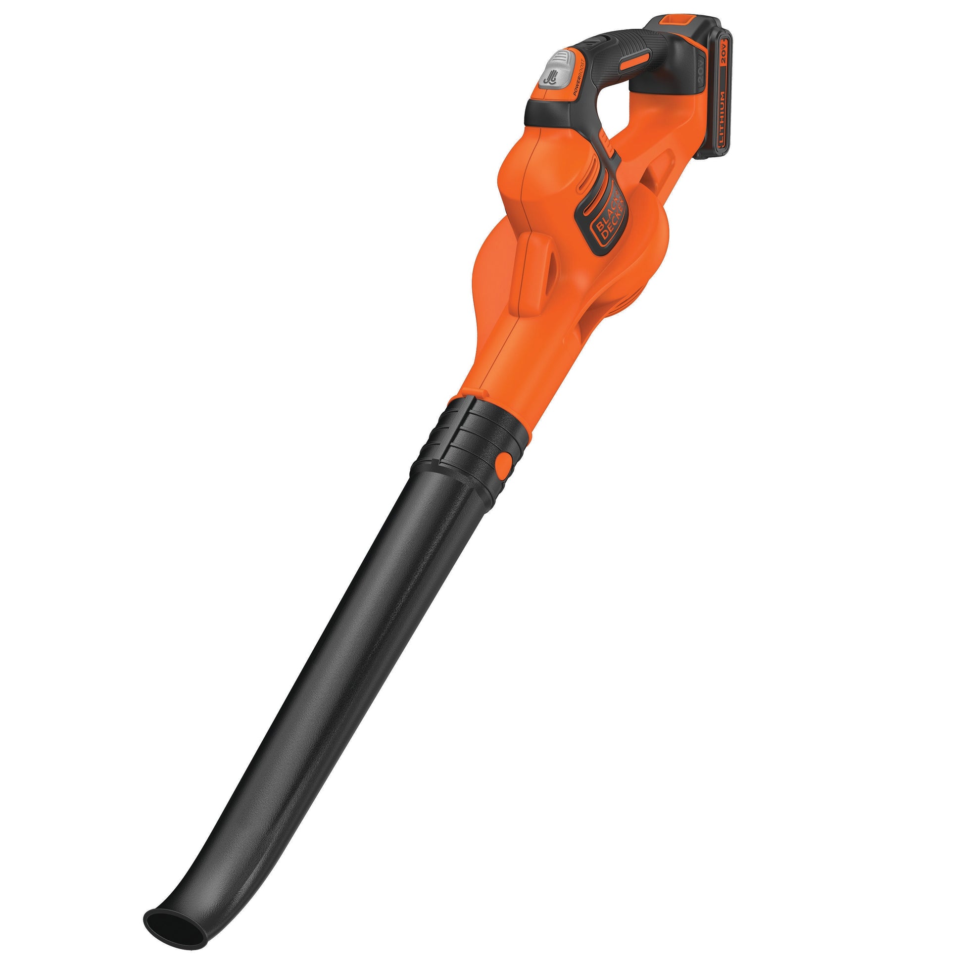 BLACK+DECKER POWERBOOST 20-volt Max 100-CFM 130-MPH Battery Handheld Leaf Blower 2 Ah (Battery and Charger Included) LSW321