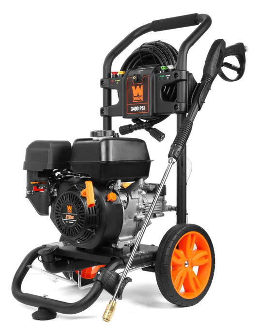 WEN 3400 PSI Cold Water Pressure Washer with 5 Spray Tips PW3400