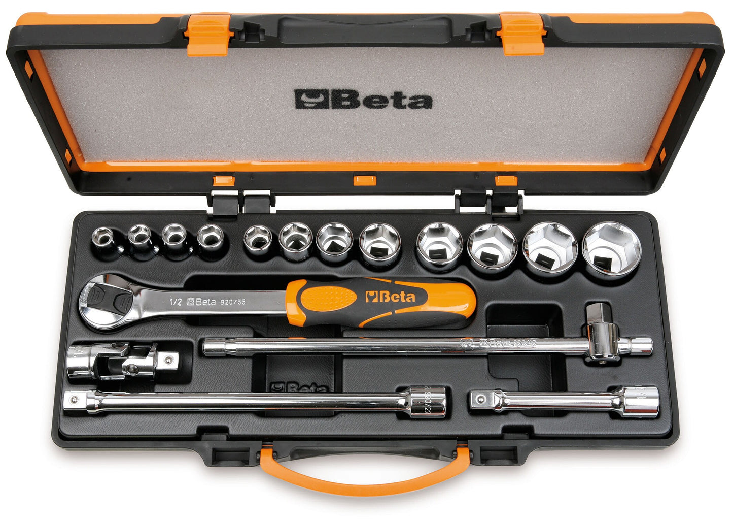 Beta 1/2-in Drive Metric Intermediate Socket Set (17-Pieces) 9200931