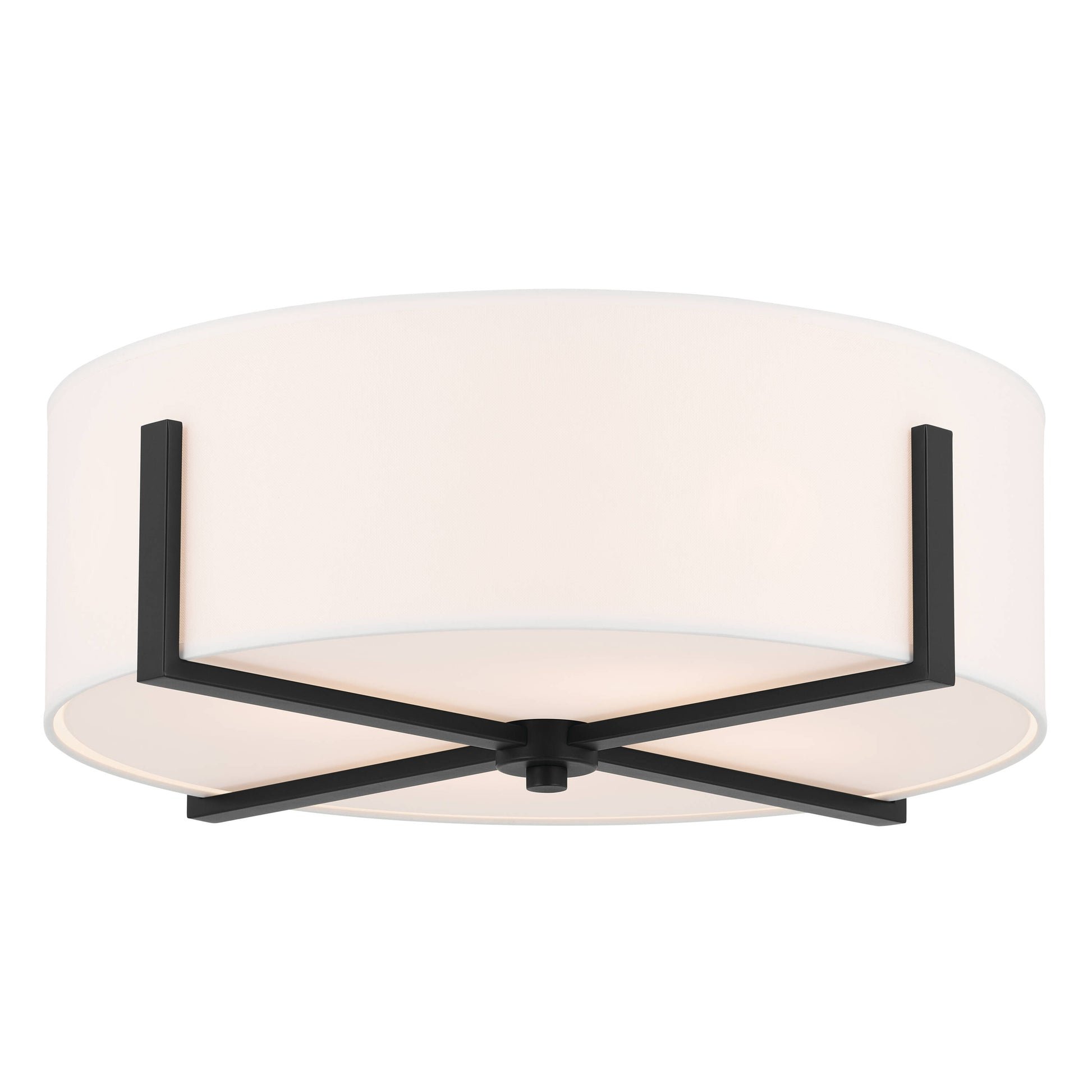 Kichler Malen 4 -Light 20-in Black Flush Mount Light