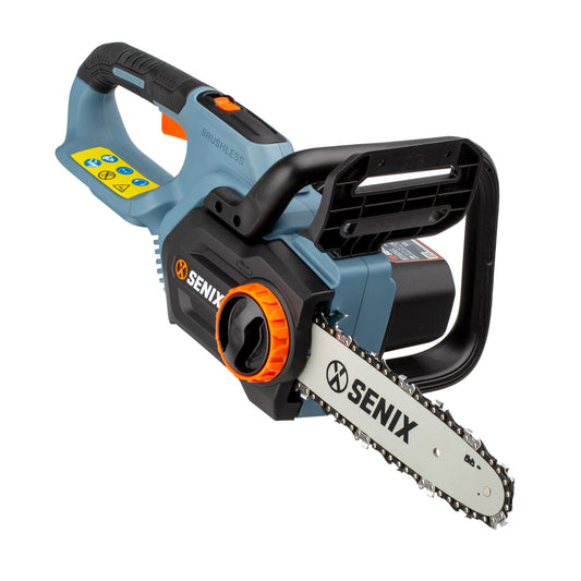 SENIX X2 20-volt Max 10-in Brushless Battery 4 Ah Chainsaw (Battery and Charger Not Included) CSX2-M-0