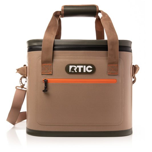 RTIC Outdoors Soft Pack Tan 30 Cans Insulated Personal Cooler 5332