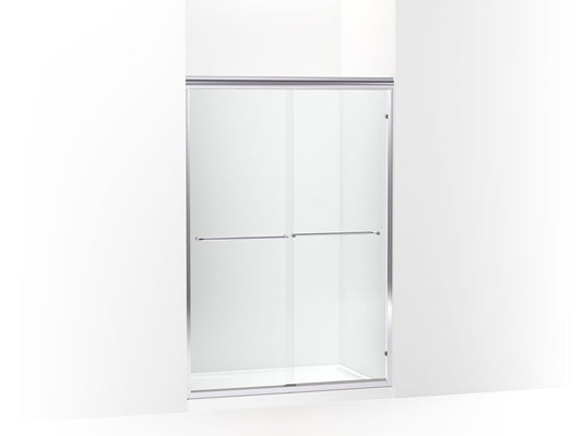 Sterling Finesse Silver 42-in to 48-in W x 70.06-in H Frameless Sliding Shower Door