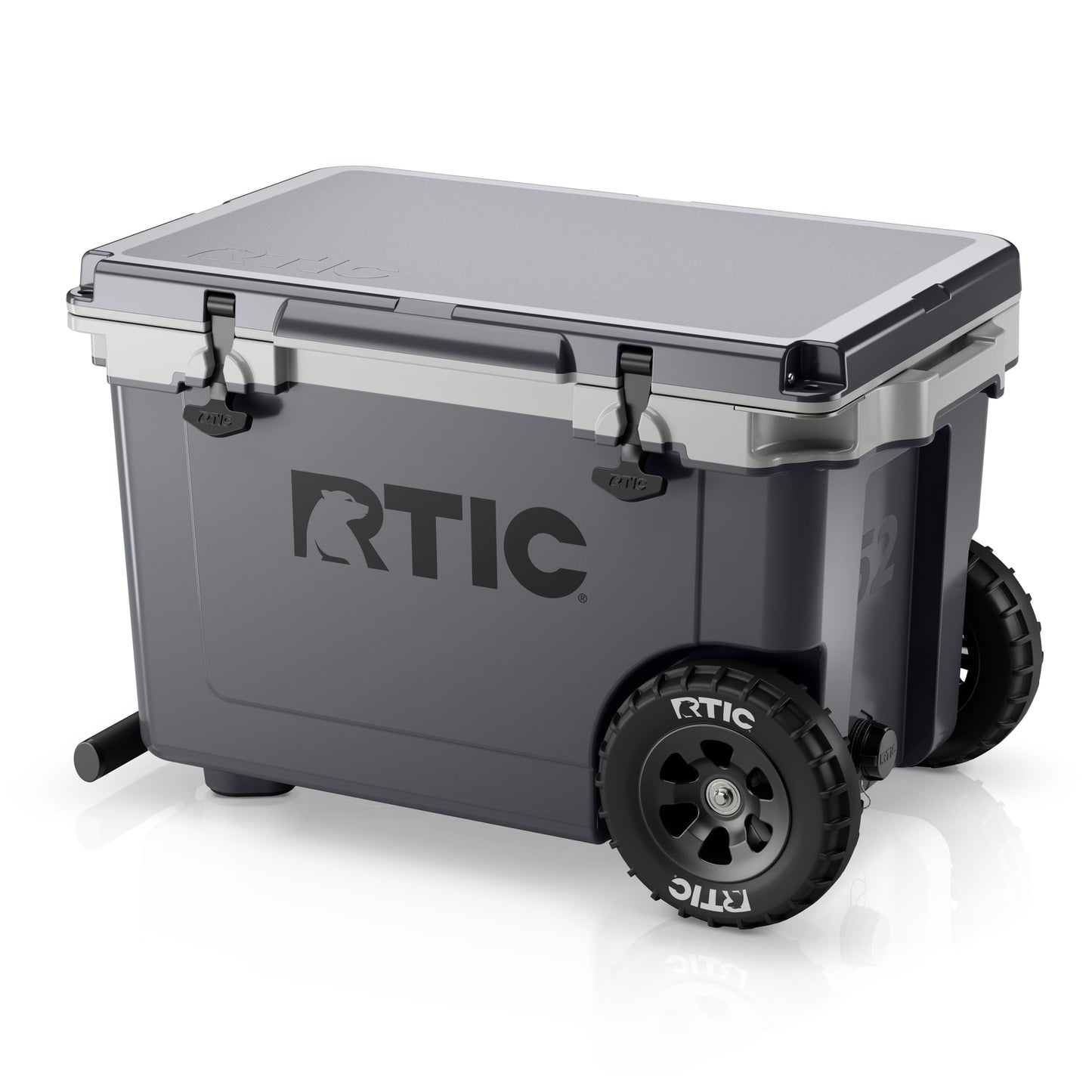 RTIC Outdoors Wheeled Ultra Dark Grey / Cool Grey 52-Quart Wheeled Insulated Chest Cooler 19331