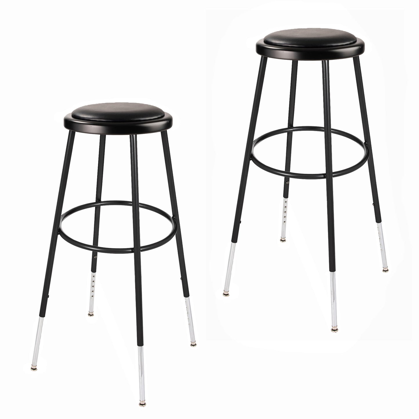 Hampden Furnishings 2-Pack 30.5-in x 14-in Work Seat HMD6400CBK-H/2