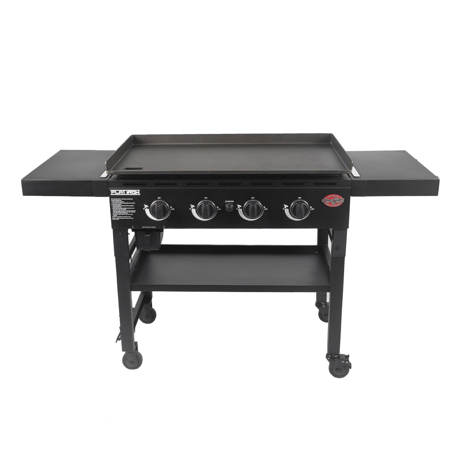 Char-Griller Flat Iron 4-Burner Liquid Propane Flat Top Grill E8936