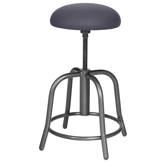 Hampden Furnishings Vince Swivel Soft Seat Work Seat Stool, Height Adjustable, 300 lbs. Weight Capacity, Gray HMD6800GY-SGY