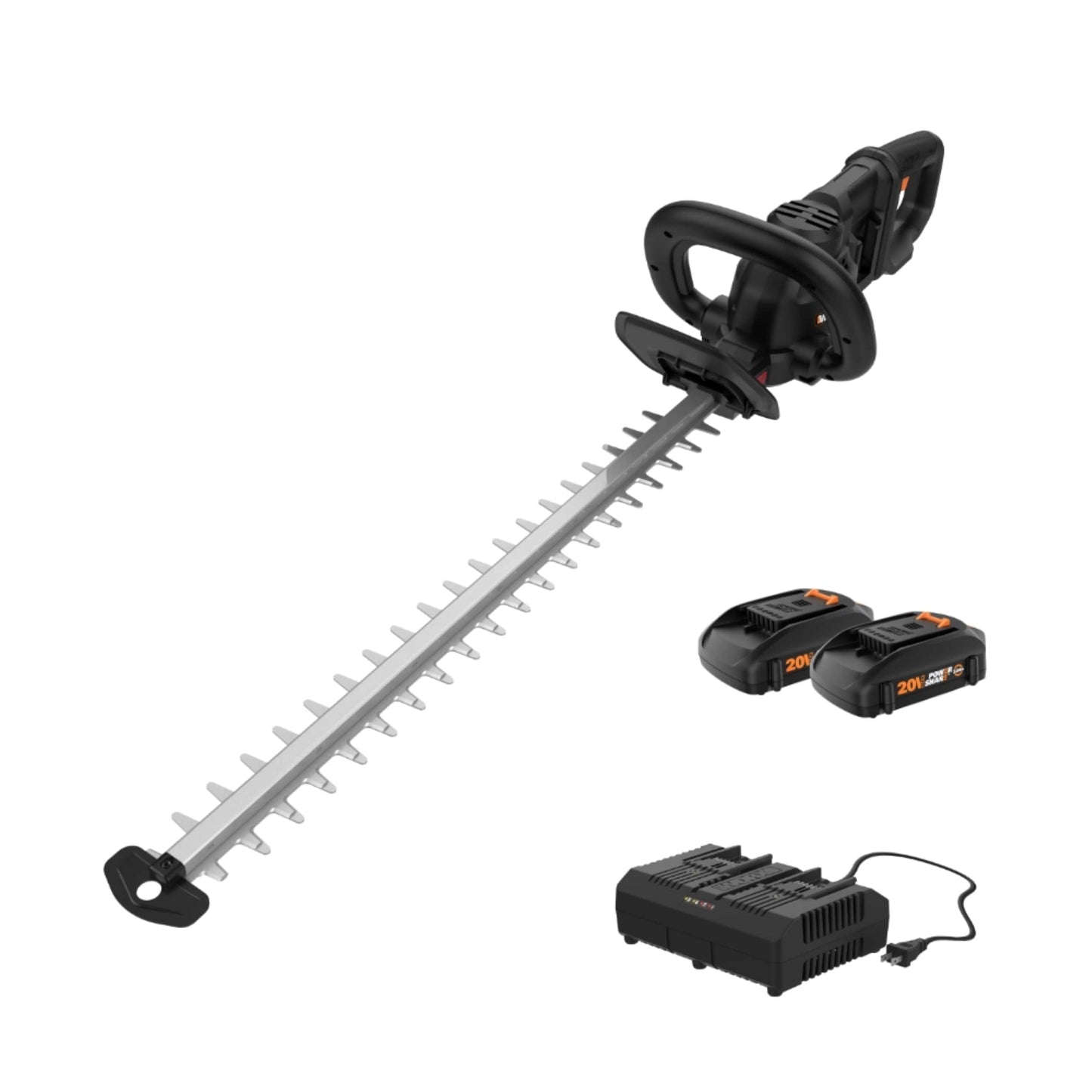 WORX Nitro Power Share 40-volt 25-in Hedge Trimmer 2 Ah (Battery and Charger Included) WP296