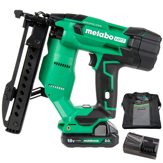 Metabo HPT MultiVolt 18-Gauge 1/4-in Narrow Crown Finish Pneumatic Stapler N1804DAM