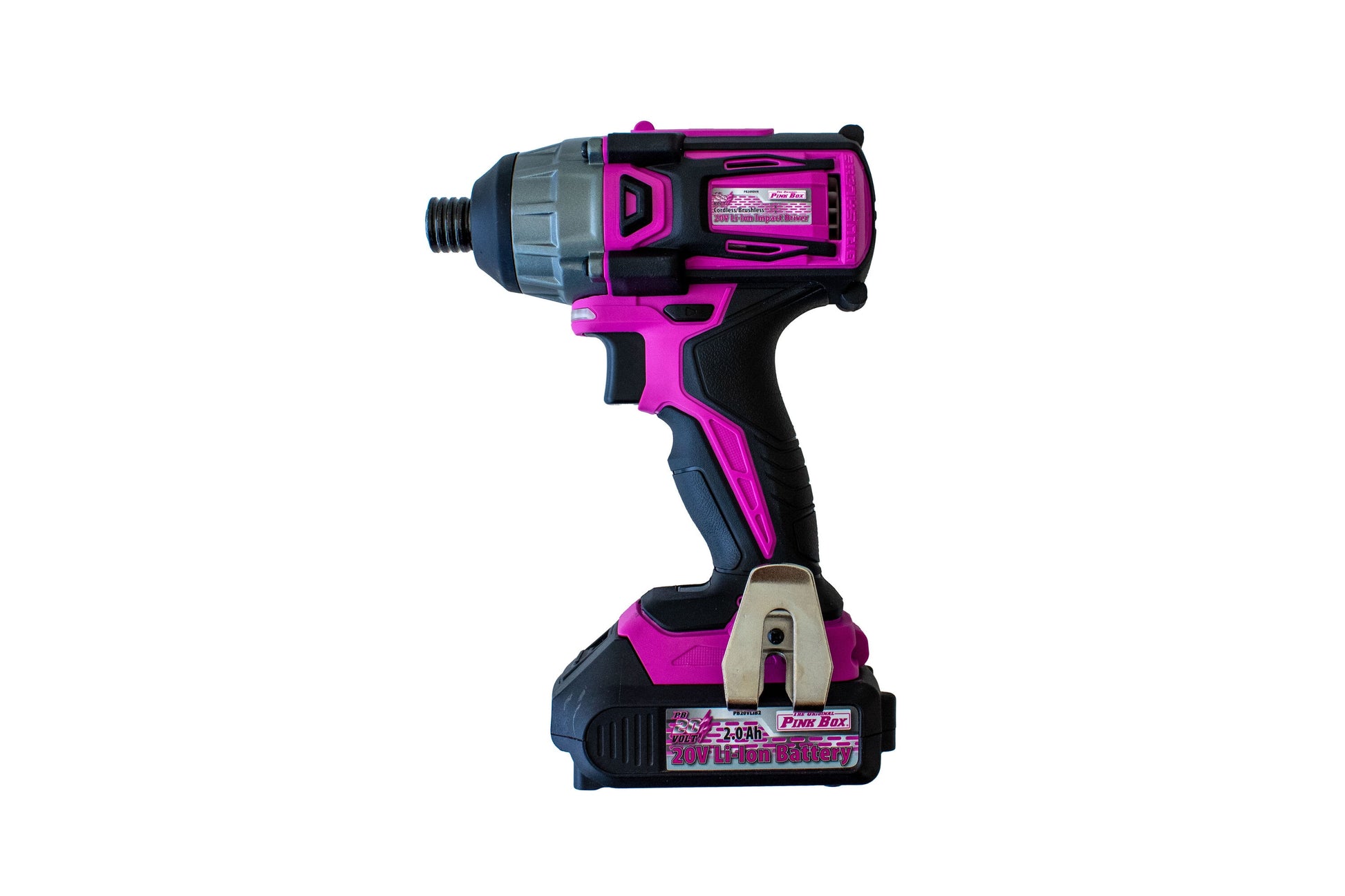 The Original Pink Box 20-volt 1/4-in Brushless Cordless Impact Driver (1-Battery Included, Charger Included) PB20VDVR-2AH-CHRGR