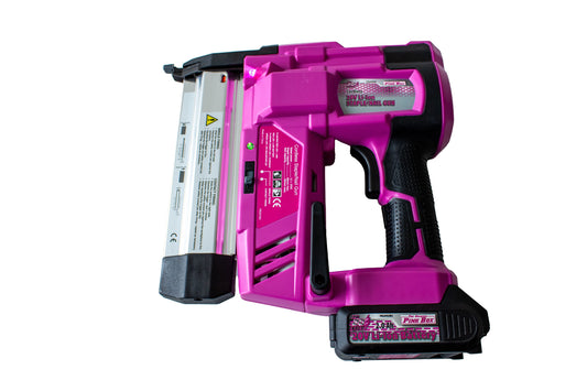 The Original Pink Box Pink Pro System 2-in 18-Gauge Cordless Brad Nailer (Battery & Charger Included) PB20VNG-2AH-CHRGR