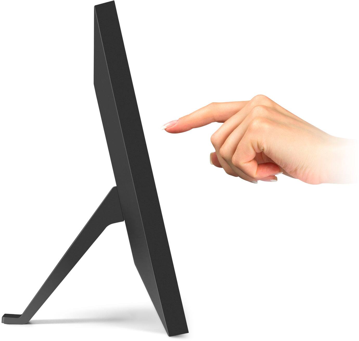 Aluratek - 15" Touchscreen LCD Wi-Fi Digital Photo Frame - Black