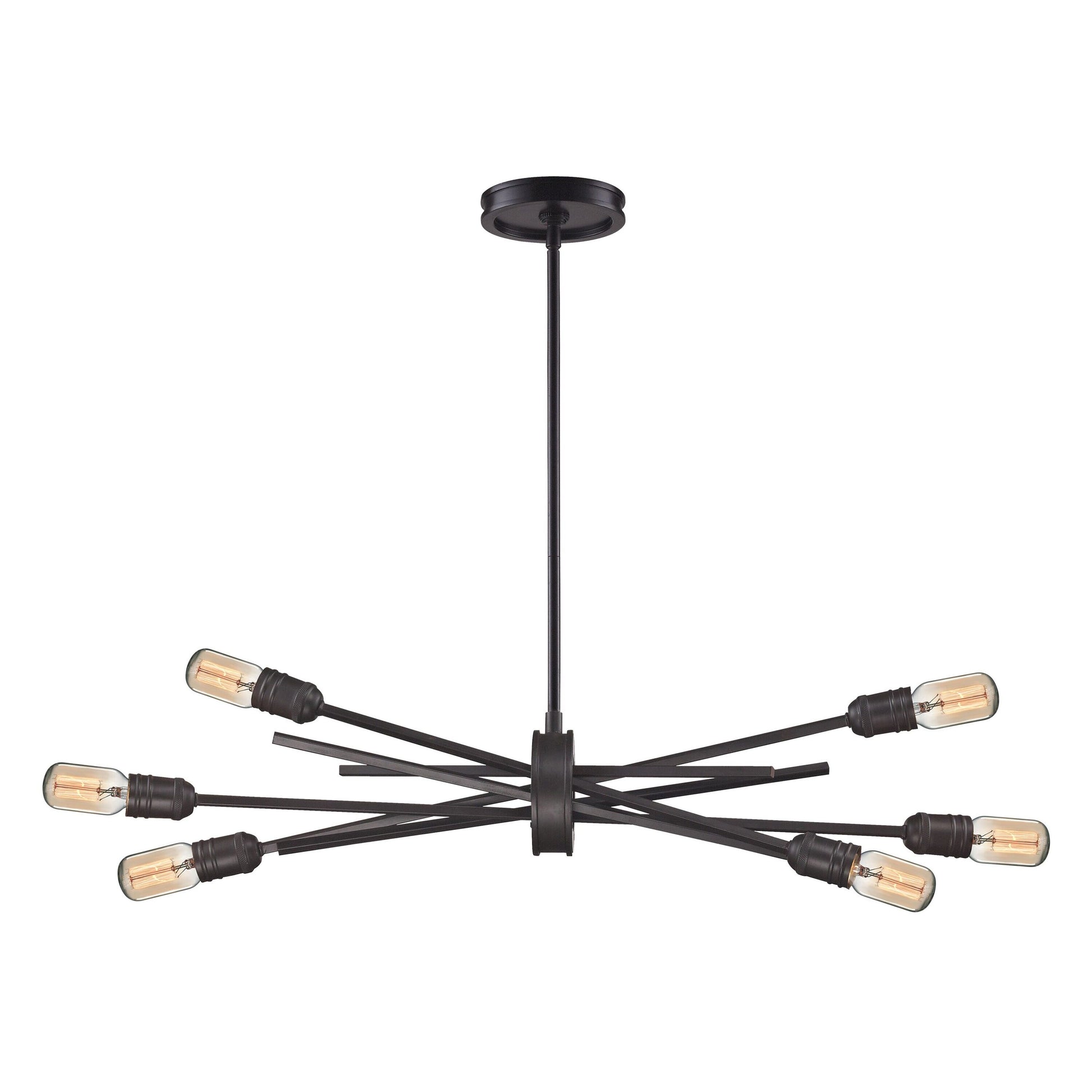 Westmore by ELK Lighting Ponderosa 6 -Light Bronze Modern/contemporary For Use in Bedrooms, Dining Rooms, Foyers, Kitchens, Living Rooms Chandelier