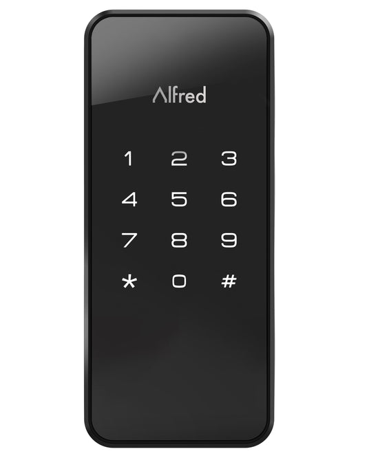 Alfred DB1S Black Smart Lock Electronic Deadbolt with Wifi Bluetooth Touchscreen Keypad DB1S-BL