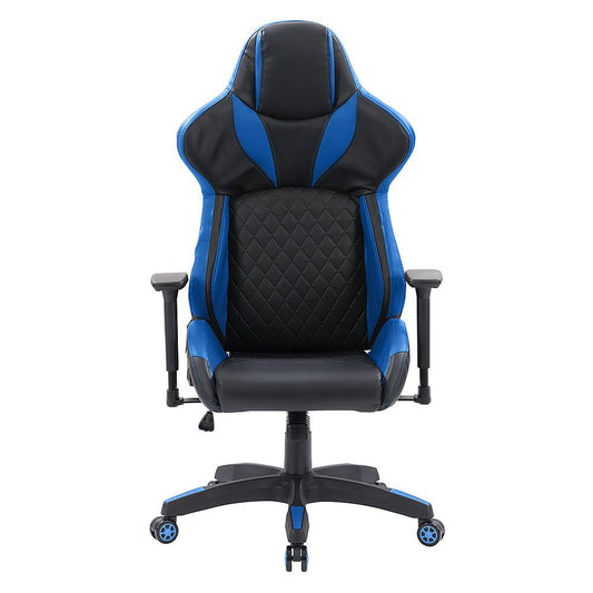 CorLiving - Nightshade Gaming Chair - Black and Blue