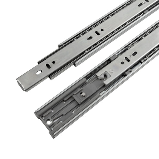 Hickory Hardware 20-in Full Extension Soft Close Side Mount 100-lb Load Capacity Heavy Duty Silver Drawer Slide (5-Pieces) P1055/20-2C-5B