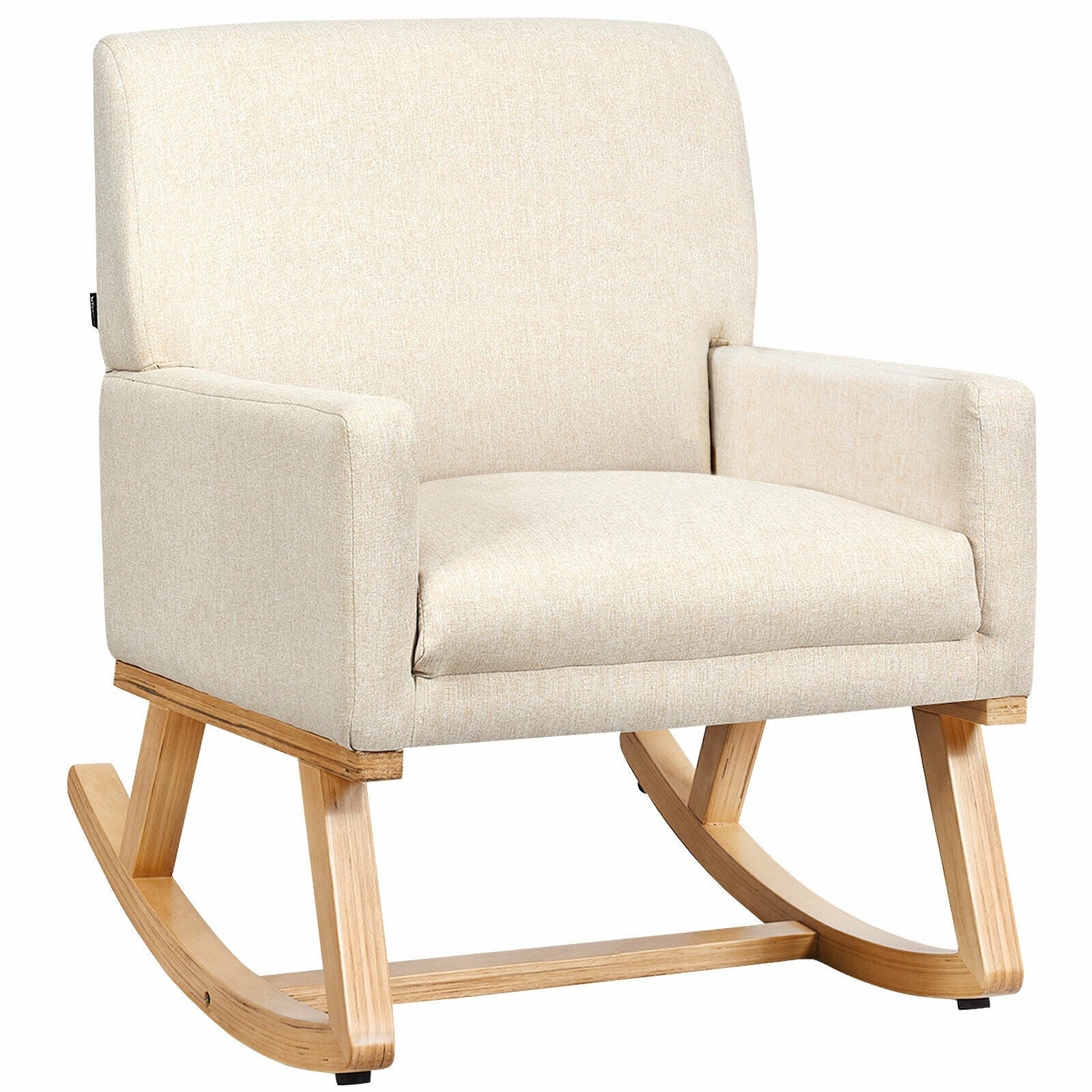 LIVIZA Modern Beige Rocking Chair
