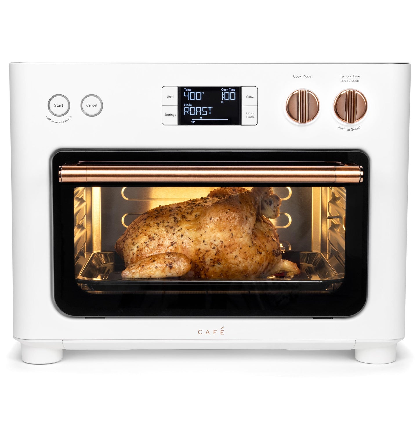 Cafe Couture 6-Slice White Wi-Fi Compatible Smart Toaster Oven Automatic Shut-off (1800-Watt) C9OAAAS4RW3