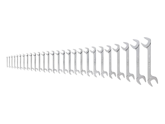TEKTON 27-Piece Set Metric Angle Open End Wrench WAE90204