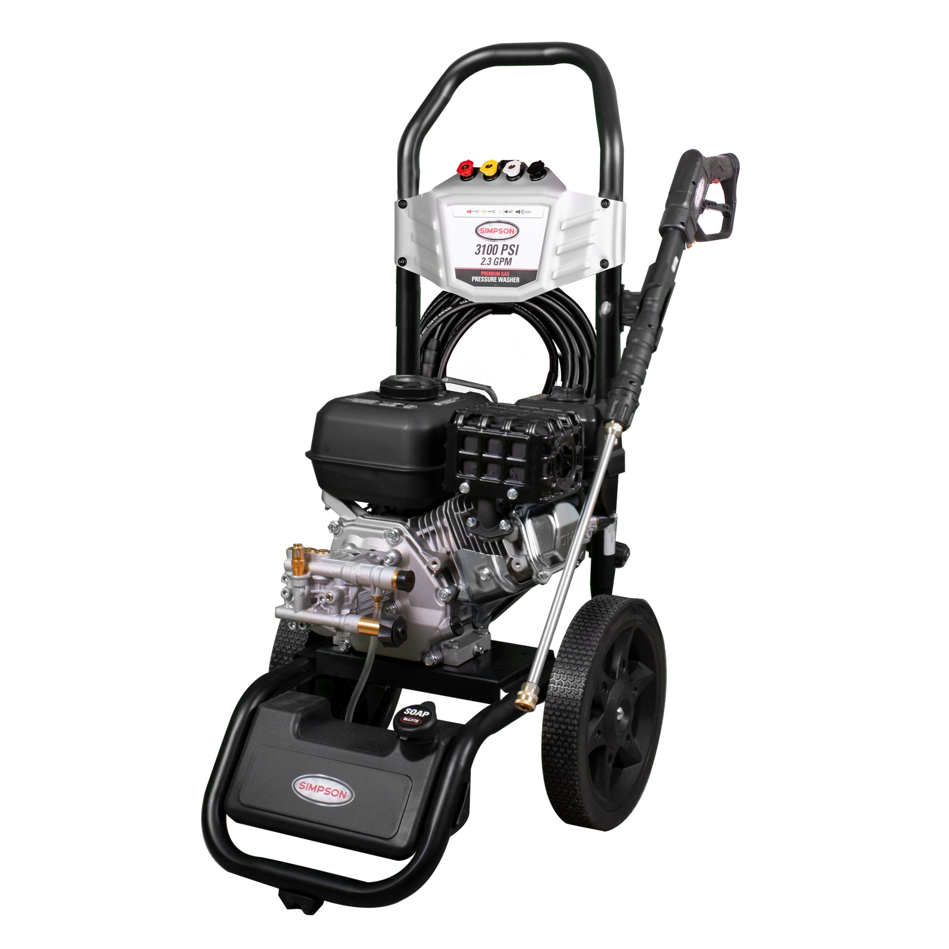 SIMPSON (49-State) 2.3-GPM Megashot 3100 PSI 2.3-GPMs Cold Water Gas Pressure Washer with 4 Spray Tips MS61222-S